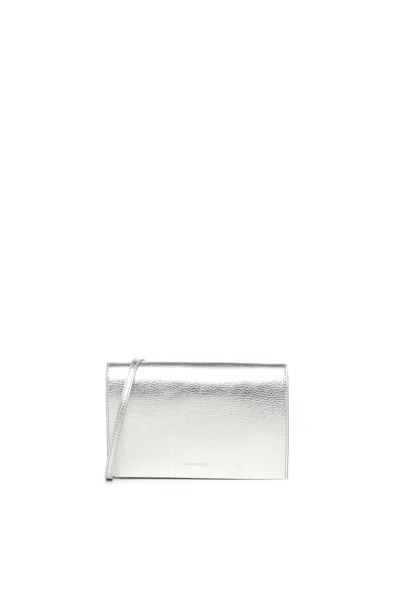 Coccinelle Silver Dandy Bag In Metallic