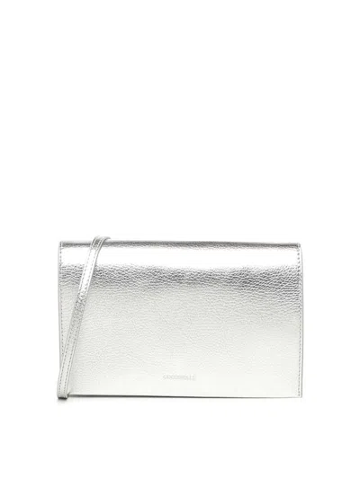 Coccinelle Silver Dandy Bag In Metallic