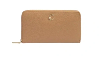 Coccinelle Sleek And Compact Wallet Design In Beige