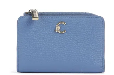Coccinelle Sleek And Stylish Leather Wallet In Blue