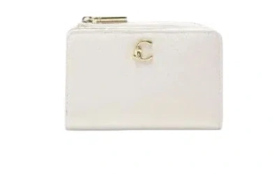 Coccinelle Sleek And Stylish Wallet In White