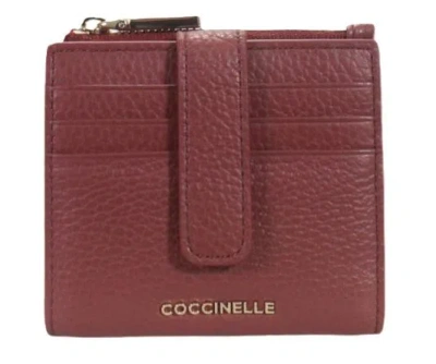 Coccinelle Sleek Minimalist Wallets For Essentials In Red