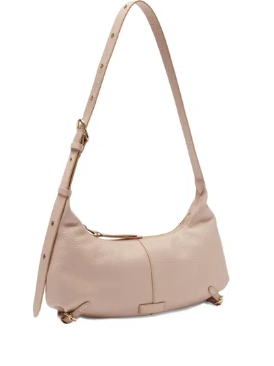 Coccinelle Small Abigail Leather Shoulder Bag In Pink