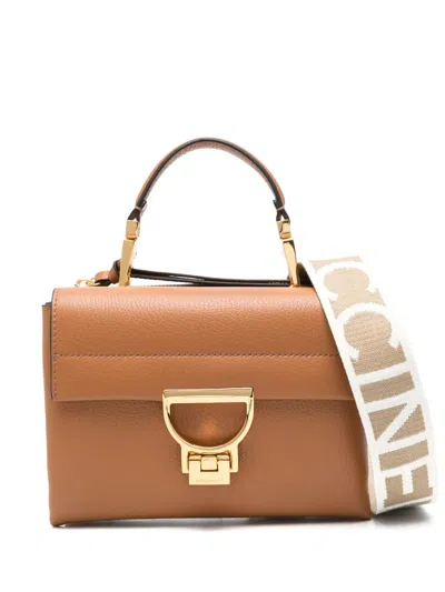 Coccinelle Small Arlettis Cross Body Bag In Brown