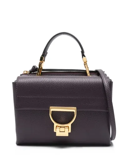 Coccinelle Small Arlettis Top-handle Shoulder Bag In Purple