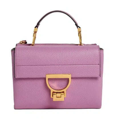 Coccinelle Small Arlettis Tote Bag In Purple