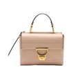 Coccinelle Arlettis Foldover Top Handbag In Nude