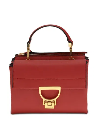 Coccinelle Small Arlettis Tote Bag In Red