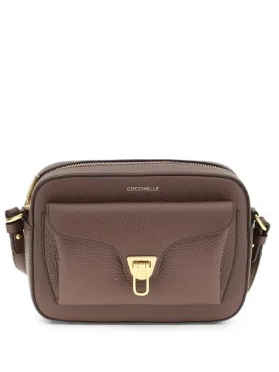 Coccinelle Small Beat Cross Body Bag In Brown
