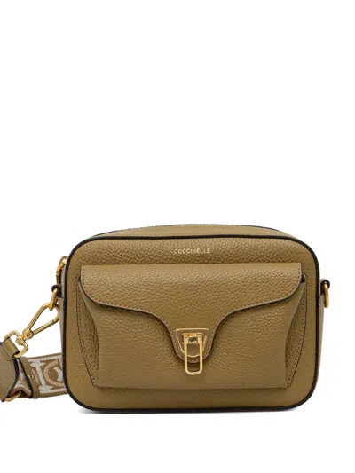 Coccinelle Small Beat Soft Cross Body Bag In Green