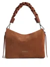 Coccinelle Small Boheme Braided-handle Shoulder Bag In Brown