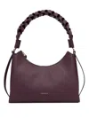 Coccinelle Small Boheme Braided-handle Shoulder Bag In Red