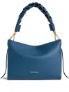 Coccinelle Small Boheme Braided-strap Shoulder Bag In Blue