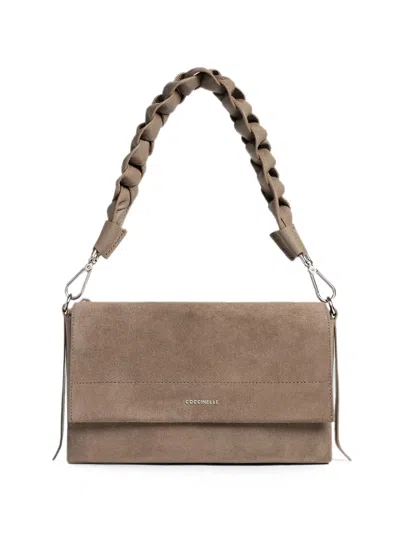Coccinelle Small Boheme Braided-strap Tote Bag In Neutral