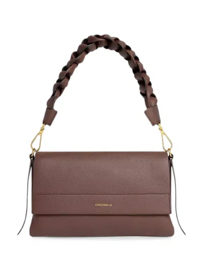 Coccinelle Small Boheme Shoulder Bag In Burgundy