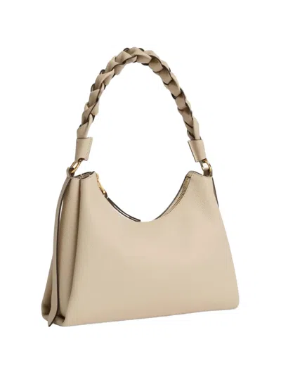 Coccinelle Small Boheme Shoulder Bag In Neutral
