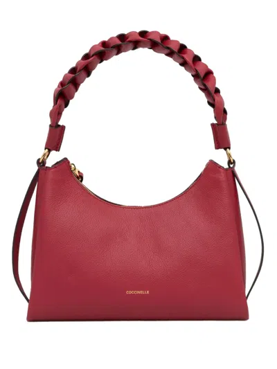 Coccinelle Small Boheme Shoulder Bag In Red