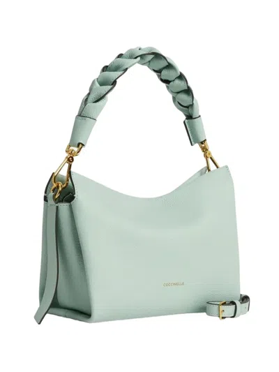 Coccinelle Small Boheme Tote Bag In Blue