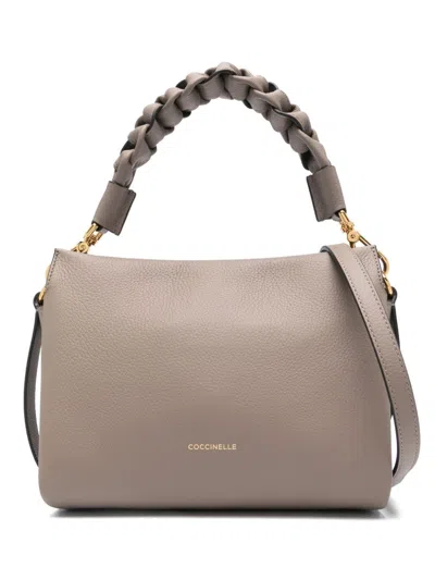 Coccinelle Small Boheme Tote Bag In Warm T,rosette