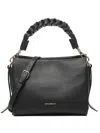 Coccinelle Small Braided-handle Leather Shoulder Bag In Black