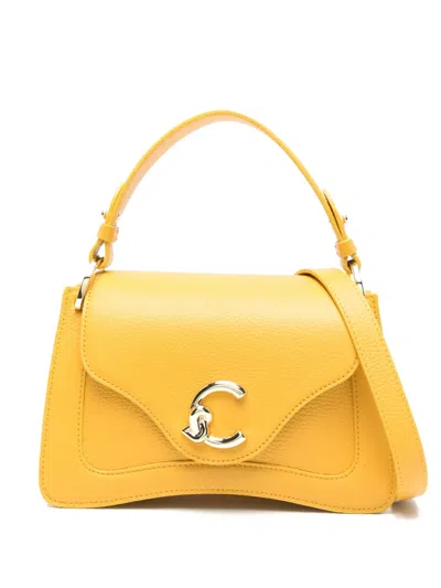 Coccinelle Small C-me Cross Body Bag In Yellow
