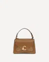 Coccinelle Brown Calf Leather Bos Taurus Handbag In Brown