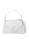 Coccinelle Small C-me Leather Top-handle Satchel Bag In White