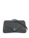 Coccinelle Small C-me Logo-detail Shoulder Bag In Black