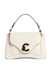 Coccinelle Small C-me Logo-detail Shoulder Bag In Neutral