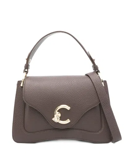 Coccinelle Small C-me Top-handle Cross-body Bag In Brown