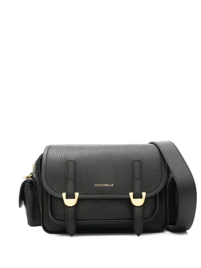 Coccinelle Women's Leather Bag With Buckle In Black