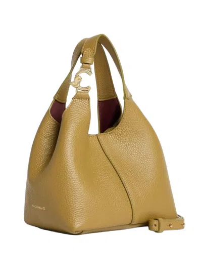 Coccinelle Small C-easy Press-stud-fastening Tote Bag In Green
