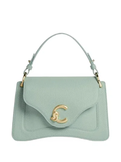 Coccinelle Small C-me Tote Bag In Green