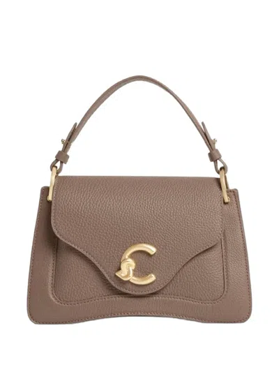 Coccinelle Small C-me Tote Bag In Neutral