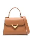 Coccinelle Small Dew Satchel Bag In Brown