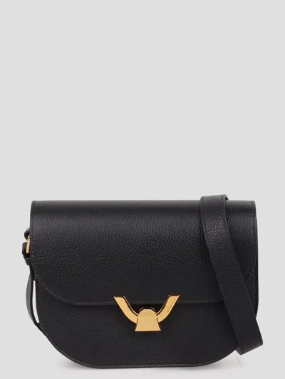 Coccinelle Small Dew Shoulder Bag In Black