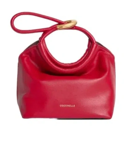 Coccinelle Small Finn Pouch Bag In Red