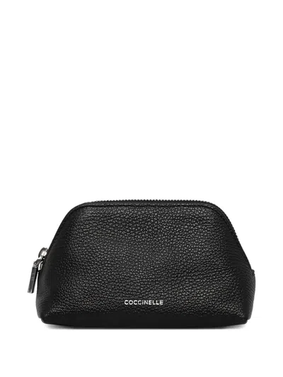 Coccinelle Small Helga Make-up Bag In Black