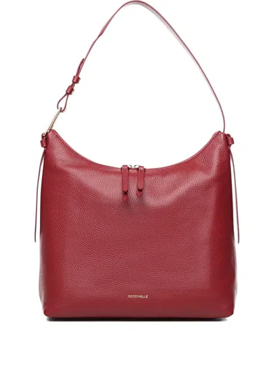 COCCINELLE SMALL MALORY LEATHER SHOULDER BAG