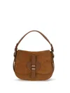 Coccinelle Brown Calf Leather Bos Taurus Handbag In Brown