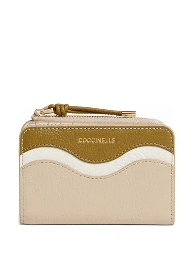 Coccinelle Small Nami Zip Wallet In Neutral
