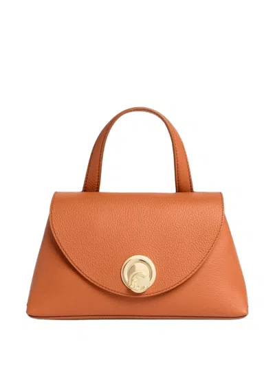 Coccinelle Small Nikla C-me-logo Tote Bag In Orange
