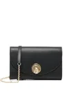 Coccinelle Small Nikla Leather Shoulder Bag In Black