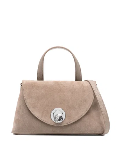 Coccinelle Small Nikla Satchel Bag In Neutral