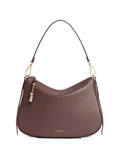 Coccinelle Small Nory Grained-leather Shoulder Bag In Pattern