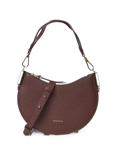 Coccinelle Small Sunup Grained Leather Tote Bag In Purple