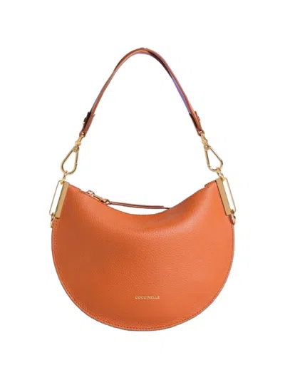 Coccinelle Small Sunup Tote Bag In Orange