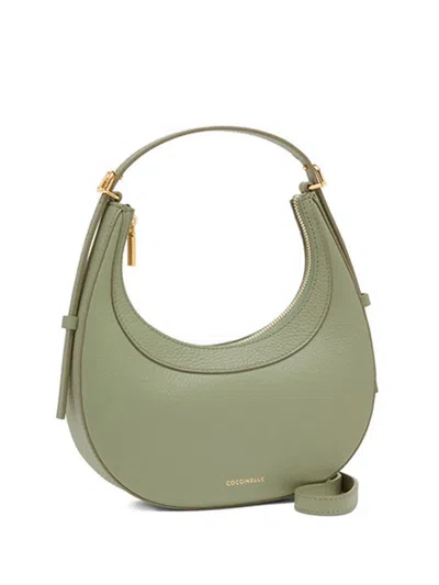 Coccinelle Small Whisper Tote Bag In Green
