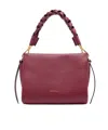 Coccinelle Small Zippered Tote In Red