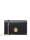 Coccinelle Small Nikla Leather Shoulder Bag In Black